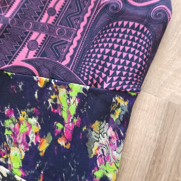 Y2K Jean Paul Gaultier Floral Geometric Print Stretchy Mesh Knee Length Dress - Picture 4 of 7